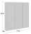 Траст Шкаф-купе 3-х дверный с зеркалом и стеклом (2100х580х2300)
