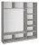 Траст Шкаф-купе 3-х дверный с зеркалом(2100х580х2300) Траст Шкаф-купе 3-х дверный с зеркалом(2100х580х2300)