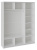 Траст Шкаф-купе 3-х дверный с зеркалом и стеклом (1800х580х2300)