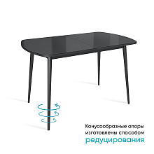 ВИНЕР GR стол раздвижной со стеклом