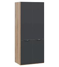 Глосс СМ-319.07.211 Шкаф для одежды с 2 дверями со стеклом
